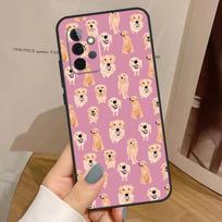 Golden Retriever Dog Case For Samsung Galaxy A15 A16 A17 A26 A36 A56 A55 A35 A52 A32 A12 A53 A33 A13 A14 A34 A54 Samsung A14 gray