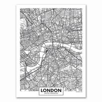 Black  White Word Poster City Map Paris London New York Nordic Print Canvas Painting Wall Picture for Living Home Decor 21X30CMNo Framed gray