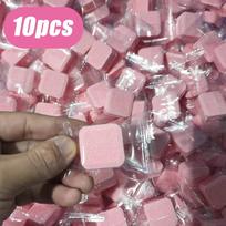 3/10/20Pcs Toilets Cleaning Effervescent Tablet Toilet Cleaner Deodorant Remover Urine Stain Yellow Dirt Home Batnroom Cleaning pink-10pcs gray