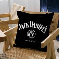 Klasikinis viskio logotipas J-Jack D-DanielS pagalvės užvalkalas sofos pagalvės užvalkalas namų kambario dekoracija vaikų dovana 50x50cm brown