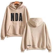Trippie Redd NDA Puff Hoodie 2026  Album Graphic Sweatshirt Unisex Long Sleeve Top Hip Hop Rapper Fan Streetwear Casual Pullover XS beige