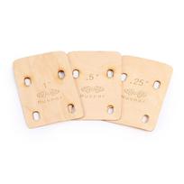 3pcs Guitar Neck Shims Portable Bass Neck Plate Tool Solid Maple Wood Guitar Neck Shim  0.25/0.5/1 Guitar Neck Plate Tool 3PCS  Shaped Neck Plate beige