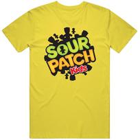 Sour Patch Kids Retro Vintage Daisy Yellow Cotton T Shirt S black