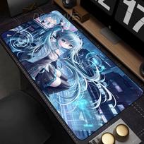 PC Gamer Desk Mat Large Gaming Mouse Pad Hatsune Miku Mousepad Office Game Accessories Decoration Mouse Mat E-Sports Playmat 30x80cm
