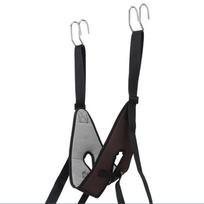 Installation-free Cervical Neck Traction Belt Breathable Neck Massager  Outdoor Style A black