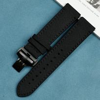 21mm Seastar 1000 Kvarcinė / Automatinė serija T120407A Drobės Nailono Laikrodžio Dirželis apyrankės dirželis Laikrodžio Dalys Vyriškas Tissot T120 Black Buckle juoda