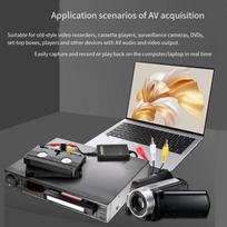 VHS į skaitmeninį konverteris Konversijos adapteris USB vaizdo įrašymo plokštė RCA/Vaizdajuostės grotuvui/AV/PS2/Wii skirta Windows/Mac į HDTV