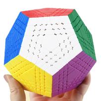 Shengshou 7X7 Teraminx 7X7 Megaminx Magic Cube Shengshou Wumofang 7X7X7 Dodecahedron Puzzle Edukaciniai Megaminxeds Žaislai blue