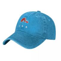Vintažinė Kvebeko ledo ritulio Retro Nordiques beisbolo kepurė Medvilninės kepurės Kaubojiškos kepurės Unisex One Size blue