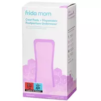 FRIDA_SET „Frida Mom“ rinkinys: 4 vnt. po gimdymo skirtos vėsinančios higieninės servetėlės + 2 vnt. po gimdymo skirtos kelnaitės.