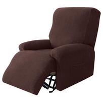 1 vietos recliner sofos užvalkalas svetainei, atlošiamam krėslui, tampri, elastinė žakardo sofos kėdės užvalkalas 1 Seater(4pcs) black