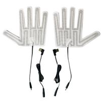 5V USB Šildomos Pirštinės Pagalvėlės 5 Pirštų Tipas Elektrinės Pirštinės Šildymo Plėvelės Pagalvėlės Įkraunamas Rankų Šildytuvas A white