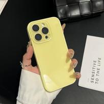 Prabangus Originalus Grūdintas Stiklas Blizgus Dėklas iPhone 11 12 13 14 15 16 17 pro max Kameros Apsauga Smūgiams Atsparus Buferio Dangtelis iPhone 15 Pro beige