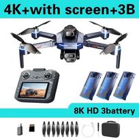 2026 Naujas GT8 Dronas GPS 8K Profesionalus HD 360° Dvi Kameros 5G WIFI Šepetėlių Neturintys Varikliai Vengiantis Kliūčių Sulankstomas Kvadrokopteris Žaislai 4K + 3 batteries