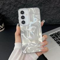 For Samsung Galaxy A17 4G 5G F17 M17 Case For GalaxyA17 A 17 F 17 Luxury Laser Matte Mobile Phone Cases Hard PC Back Cover Capa For Samsung M17 5G white
