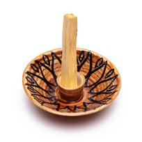 Ceramiczna podstawka pod palo santo - brązowa