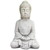 Concrete garden sculpture grey buddha
