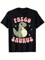 Pregnant PregoSaurus Cute Dinosaur T-shirt XXXL beige