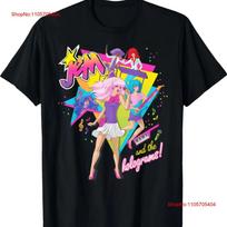 Jem And The Holograms Full Band Rocking Out 80s Rock Retro T Shirt Vintage Casual Comfortable L pink