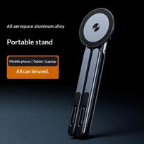 Plastic Phone Tablets Laptop Stand With Magnetic Base Foldable And 8-Position Height Adjustment For Pad And Phones Notebook A2 gray