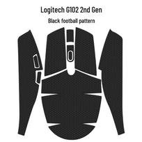 Logitech G304/G102 Mouse Anti-slip Sweat-proof Full Wrap Foot Stickers black