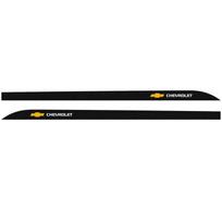 2 vnt. Automobilio šoninės juostelės lipdukai Kėbulo aksesuarai Chevrolet cruze silverado spark captiva Onix Regal Excelle juoda