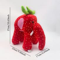 Treasuringu  Steal A Brainrot Plush Doll Anime Peripherals No.9 House Stuffed Toy Strawberry Elephant No.67 Christmas Gift red