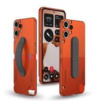 Shockproof Silicone Wristband Phone Case Nothing CMF 2 Pro Pure Color PC Cover Orange Red Navy Gray Black Nothing CMF Phone 2 Pro black