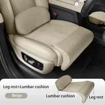 Nappa Leather Leg Support Extension Seat Cover Memory Foam Extender Cushion With Backrest Car Interior Accessories Universal Car Other&Four Seasons&1&Basic Function