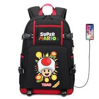 Super Mario Bros Printed Backpack Kids School Bag Large Capacity Waterproof Computer Travel Pack No specifications