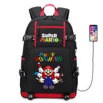 Super Mario Bros Printed Backpack Kids School Bag Large Capacity Waterproof Computer Travel Pack No specifications