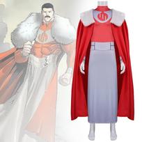 Invincible Cosplay Costume Invencible Outfit Halloween Cosplay Suit for Adults Boys, Mens War Outfit  Costume, Breathable Comfort 110 raudona