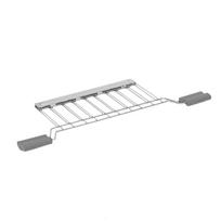 Anti-scald Handle Toast Slice Holder Heat-resistant Sandwich Holder Toaster Grill Rack  Hotel Style F white