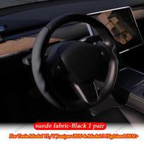 For Tesla Model Y/3/YL Juniper 2026+ Steering Wheel Cover All Season Universal Deer Suede Sports Steering Wheel Cover juoda