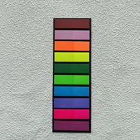 200pcs Self-adhesive Sticky Note Colorful PET Notepad Books Page Marker Label Index Sticker Bookmark Stationery Memo Pad black
