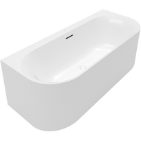 Villeroy & Boch Loop & Friends prie sienos montuojama akrilinė vonia 170x75 cm, kairė, matinė balta