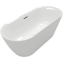 Villeroy & Boch Loop & Friends laisvai pastatoma akrilinė vonia 170x75 cm, ovali, Alpių balta