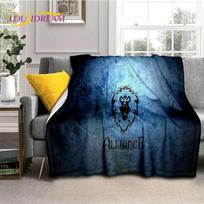 WOW, World of Warcraft Demonų Medžiotojas, Lich Karalius Žaidimo Flanelinis Antklodė Lovoms Miegamajam Sofai Iškylai, Mėtomasis Antklodė Lauko Poilsiui 30x40in gray