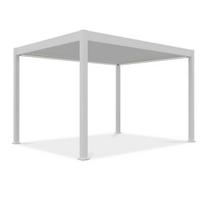 Pavėsinė Pergola Elegance Automatic 3x4 su LED, balta