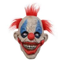 Horrible Clown Full Face Latex Helmet Creepy Costume Prop for Masquerade 1 gray