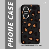 Asus Zenfone 9 10 dėklas Atsparus smūgiams Silikoninis Minkštas TPU Telefono dėklas Asus Zenfone10 9 Galinis dangtelis Madingas Animacinis mielas Pora Zenfone 10 black
