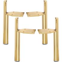Metal Furniture Legs, Mid Century Modern Side-Mounted Tapered Replacement Feet for Home DIY Projects Sofa Couch Ottoman TV Stand 5''/13cm auksas