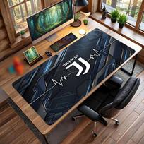 Juventus FC Printed Large Mouse Pad, Non Slip Soft Rubber Gaming Desk Mat for Office Laptop Computer Decor 50cmx100cm(19.6x39.4inch)