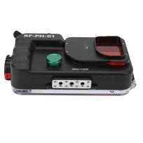SF‑PH‑01-PRO Diving Phone Protective Shell for Below 6.5 Inches Waterproof Smartphone Case Cover black