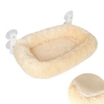 Cats Window Perch With Strong Suction Cup Plush Hammock Bed For Indoor Kittens Resting Spots Sunbath Bed for Cold Day šokoladinės rudos spalvos
