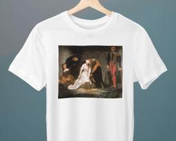 The Execution of Lady Jane Grey, Paul Delaroches, Unisex T-Shirt, Romanticism, Art T-Shirt, Gift for Her, Gift for Him, Art Lover Gift L black