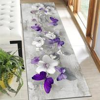1Pcs Decorative Design Non-Slip Washable Area Rug Runner for Entryway, Living Room, Bedroom & Patio 40X120cm white