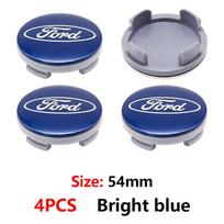 ABS Mėlynas Sidabrinis Juodas ABS Integruotas Ratlankio Gaubtas Ford Focus Mondeo Edge Ecosport Ranger Fiesta Fusion Kuga Priedams 54mm Ford gray