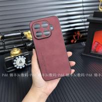 For Xiaomi 17T Pro Case Luxury Matte Lambskin Leather Phone Silicone Protection Back Shockproof Cover For Xiaomi 17T Pro Xiaomi 17T Pro raudona