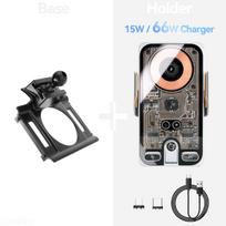 For Volkswagen VW Passat B8 2017 2018-2023 Car Phone Holder Wireless Charger Phone Auto-Clamping Strong Magnetic Holder Base Base and holder 3